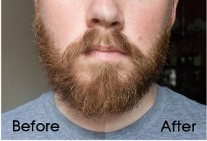 Beard Balm Before and After