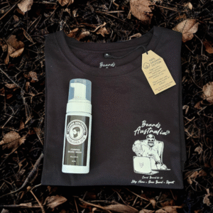 Beards Australia Organic Black Cotton Covid Teeshirt