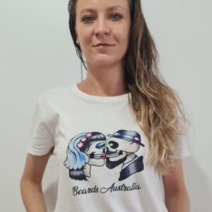 Beards Australia White Ladies T-Shirt